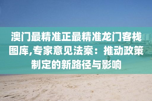 澳门最精准正最精准龙门客栈图库,专家意见法案：推动政策制定的新路径与影响