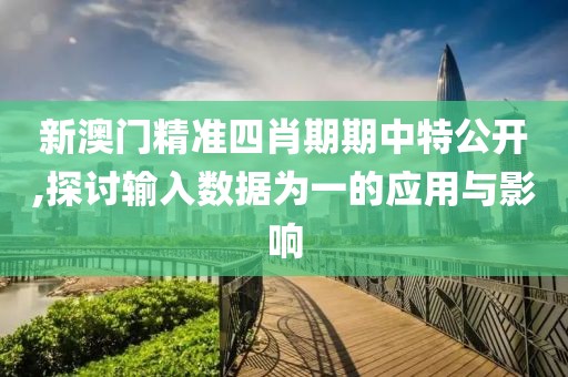 新澳门精准四肖期期中特公开,探讨输入数据为一的应用与影响