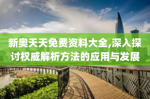 新奥天天免费资料大全,深入探讨权威解析方法的应用与发展