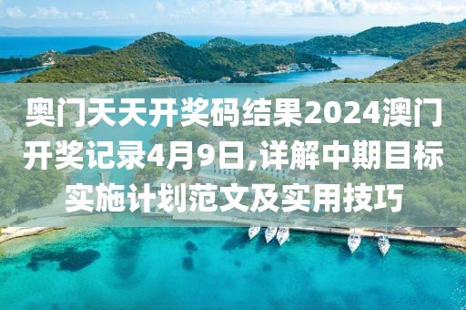 奥门天天开奖码结果2024澳门开奖记录4月9日,详解中期目标实施计划范文及实用技巧