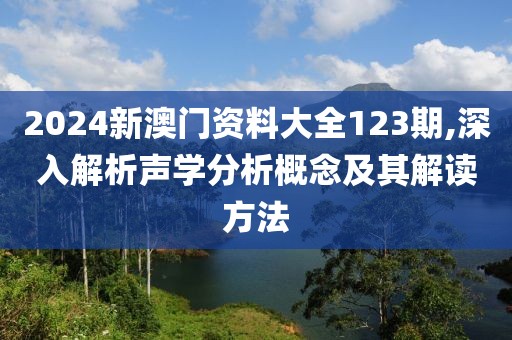 2024新澳门资料大全123期,深入解析声学分析概念及其解读方法