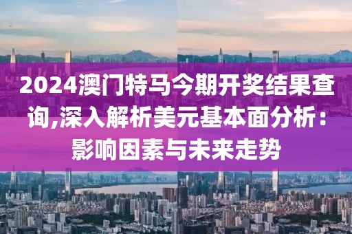 2024澳门特马今期开奖结果查询,深入解析美元基本面分析：影响因素与未来走势