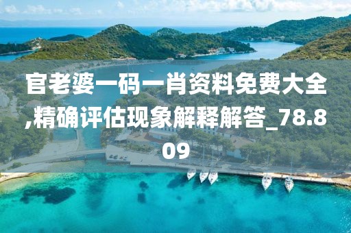 官老婆一码一肖资料免费大全,精确评估现象解释解答_78.809