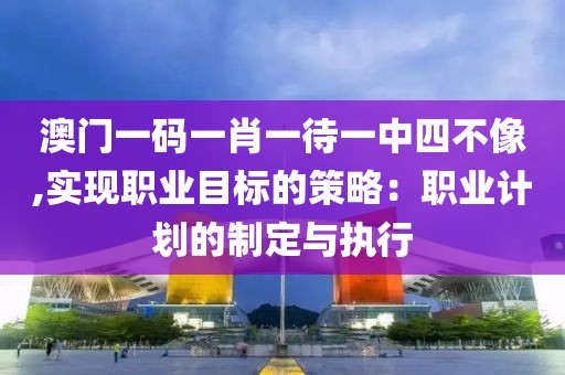 澳门一码一肖一待一中四不像,实现职业目标的策略：职业计划的制定与执行