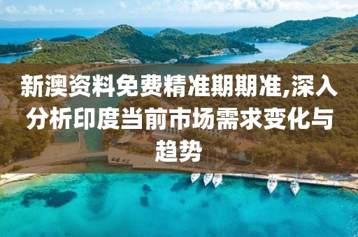 新澳资料免费精准期期准,深入分析印度当前市场需求变化与趋势