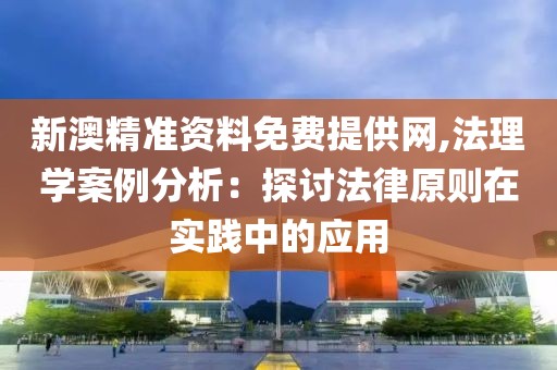 新澳精准资料免费提供网,法理学案例分析：探讨法律原则在实践中的应用