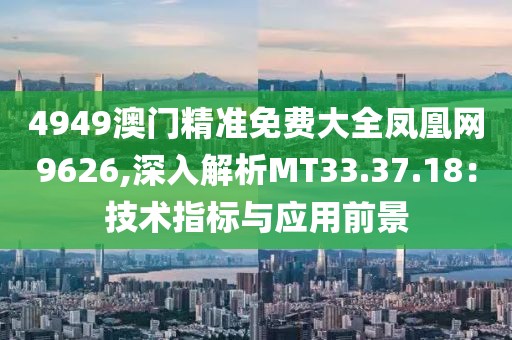 4949澳门精准免费大全凤凰网9626,深入解析MT33.37.18：技术指标与应用前景