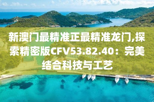 新澳门最精准正最精准龙门,探索精密版CFV53.82.40：完美结合科技与工艺