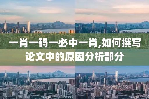 一肖一码一必中一肖,如何撰写论文中的原因分析部分