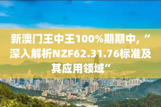 新澳门王中王100%期期中,“深入解析NZF62.31.76标准及其应用领域”