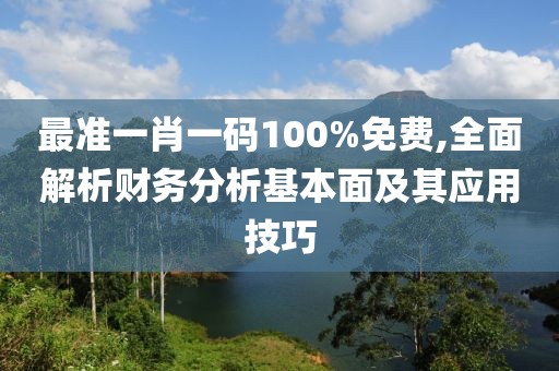 最准一肖一码100%免费,全面解析财务分析基本面及其应用技巧