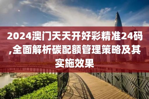 2024澳门天天开好彩精准24码,全面解析碳配额管理策略及其实施效果