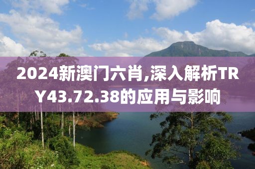 2024新澳门六肖,深入解析TRY43.72.38的应用与影响