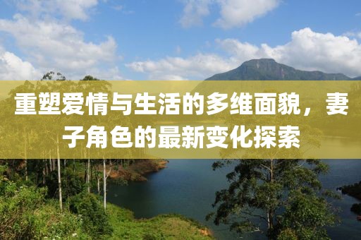重塑爱情与生活的多维面貌，妻子角色的最新变化探索