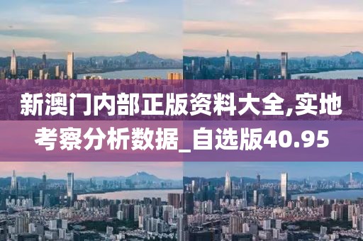 新澳门内部正版资料大全,实地考察分析数据_自选版40.95