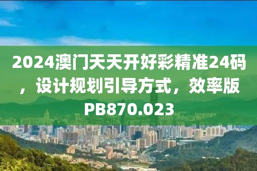 2024澳门天天开好彩精准24码，设计规划引导方式，效率版PB870.023
