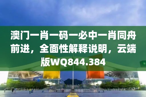 澳门一肖一码一必中一肖同舟前进，全面性解释说明，云端版WQ844.384