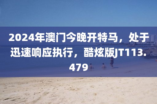 2024年澳门今晚开特马，处于迅速响应执行，酷炫版JT113.479