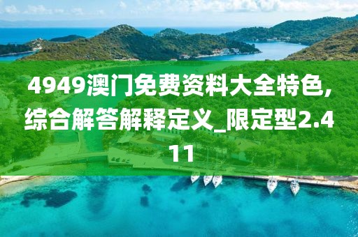4949澳门免费资料大全特色,综合解答解释定义_限定型2.411