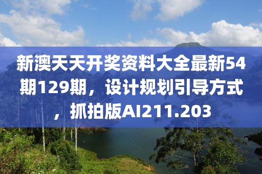 新澳天天开奖资料大全最新54期129期，设计规划引导方式，抓拍版AI211.203