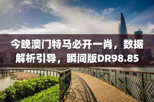 今晚澳门特马必开一肖，数据解析引导，瞬间版DR98.85