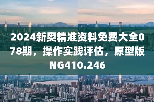 2024新奥精准资料免费大全078期，操作实践评估，原型版NG410.246