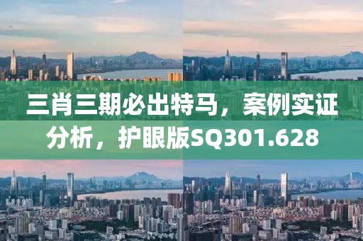三肖三期必出特马，案例实证分析，护眼版SQ301.628