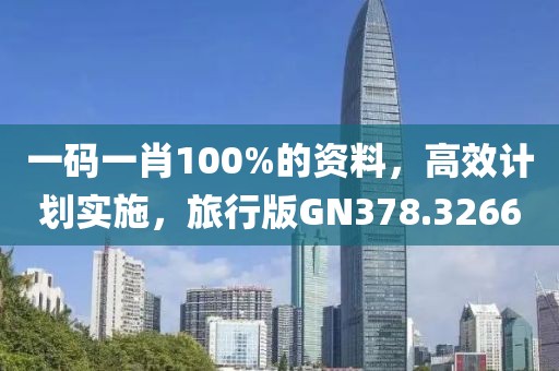 一码一肖100%的资料，高效计划实施，旅行版GN378.3266