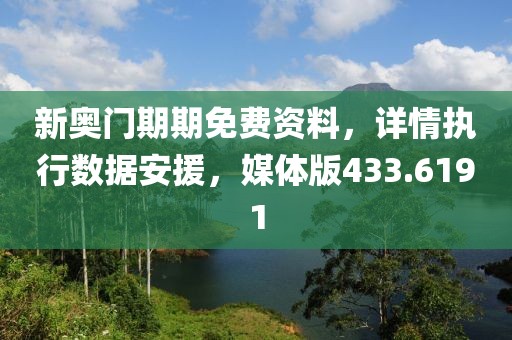 新奥门期期免费资料，详情执行数据安援，媒体版433.6191