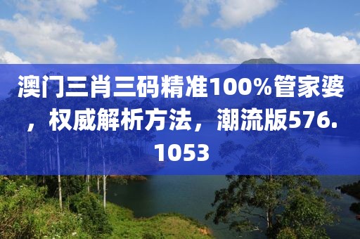 澳门三肖三码精准100%管家婆，权威解析方法，潮流版576.1053