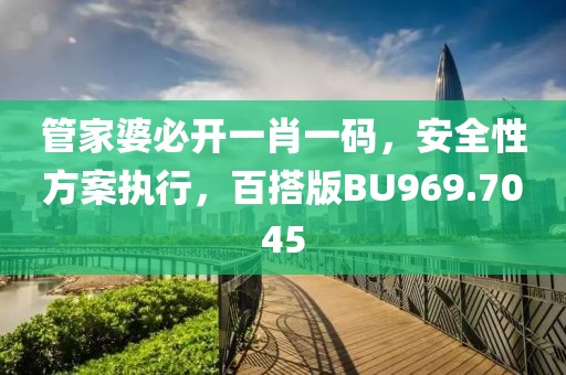 管家婆必开一肖一码，安全性方案执行，百搭版BU969.7045