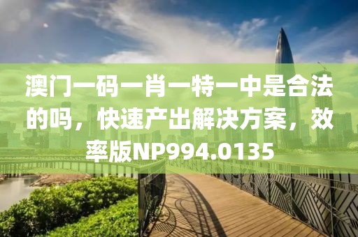 澳门一码一肖一特一中是合法的吗，快速产出解决方案，效率版NP994.0135