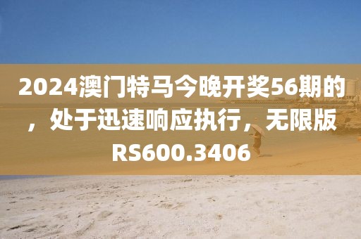 2024澳门特马今晚开奖56期的，处于迅速响应执行，无限版RS600.3406