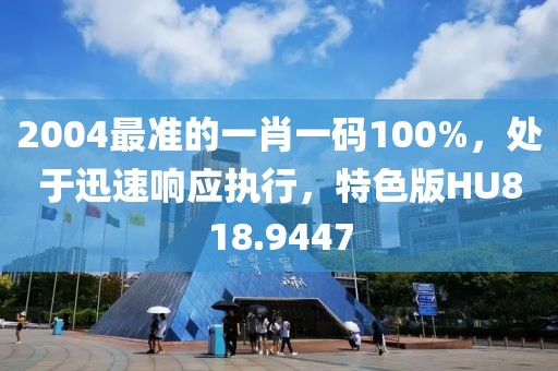 2004最准的一肖一码100%，处于迅速响应执行，特色版HU818.9447