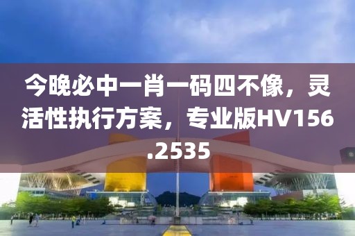 今晚必中一肖一码四不像，灵活性执行方案，专业版HV156.2535