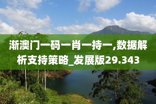 渐澳门一码一肖一持一,数据解析支持策略_发展版29.343