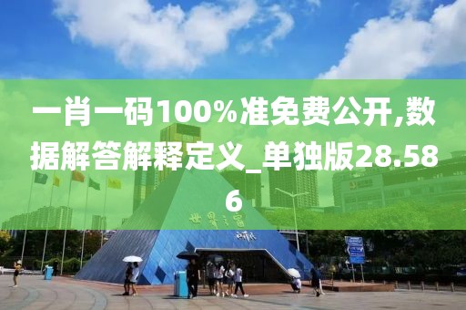 一肖一码100%准免费公开,数据解答解释定义_单独版28.586