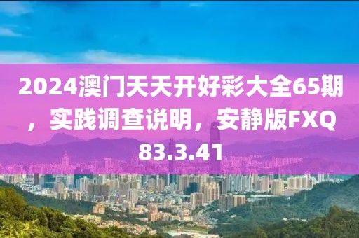 2024澳门天天开好彩大全65期，实践调查说明，安静版FXQ83.3.41