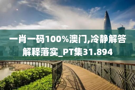 一肖一码100%澳门,冷静解答解释落实_PT集31.894