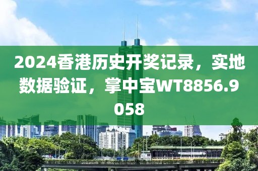 2024香港历史开奖记录，实地数据验证，掌中宝WT8856.9058