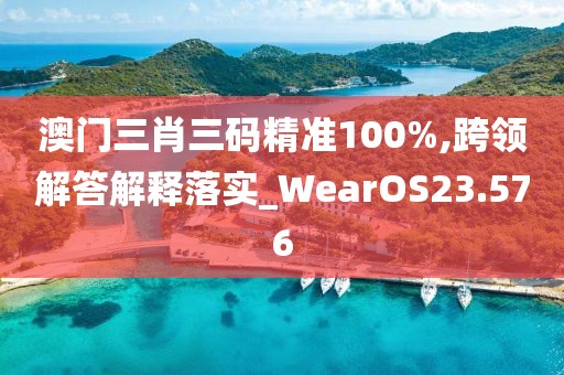 澳门三肖三码精准100%,跨领解答解释落实_WearOS23.576
