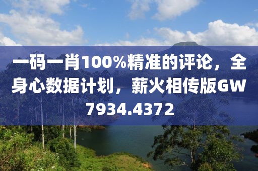 一码一肖100%精准的评论，全身心数据计划，薪火相传版GW7934.4372