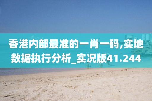 香港内部最准的一肖一码,实地数据执行分析_实况版41.244