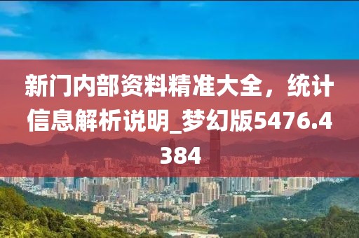 新门内部资料精准大全，统计信息解析说明_梦幻版5476.4384