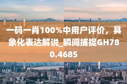 一码一肖100%中用户评价，具象化表达解说_瞬间捕捉GH780.4685