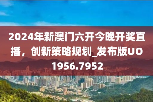 2024年新澳门六开今晚开奖直播，创新策略规划_发布版UO1956.7952