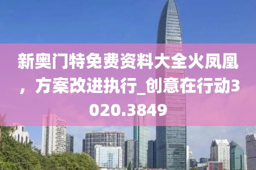 新奥门特免费资料大全火凤凰，方案改进执行_创意在行动3020.3849
