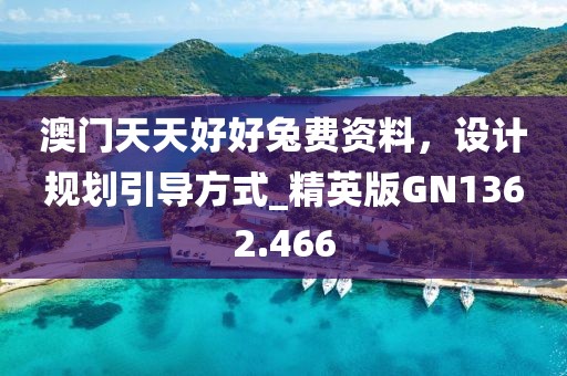澳门天天好好兔费资料，设计规划引导方式_精英版GN1362.466