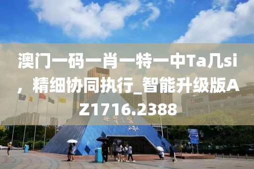 澳门一码一肖一特一中Ta几si，精细协同执行_智能升级版AZ1716.2388