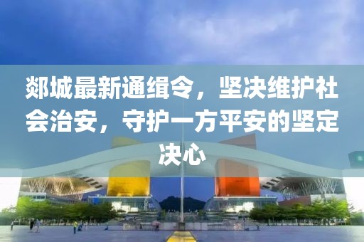 郯城最新通缉令，坚决维护社会治安，守护一方平安的坚定决心
